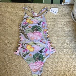 San Lorenzo orange blossom reversible one piece